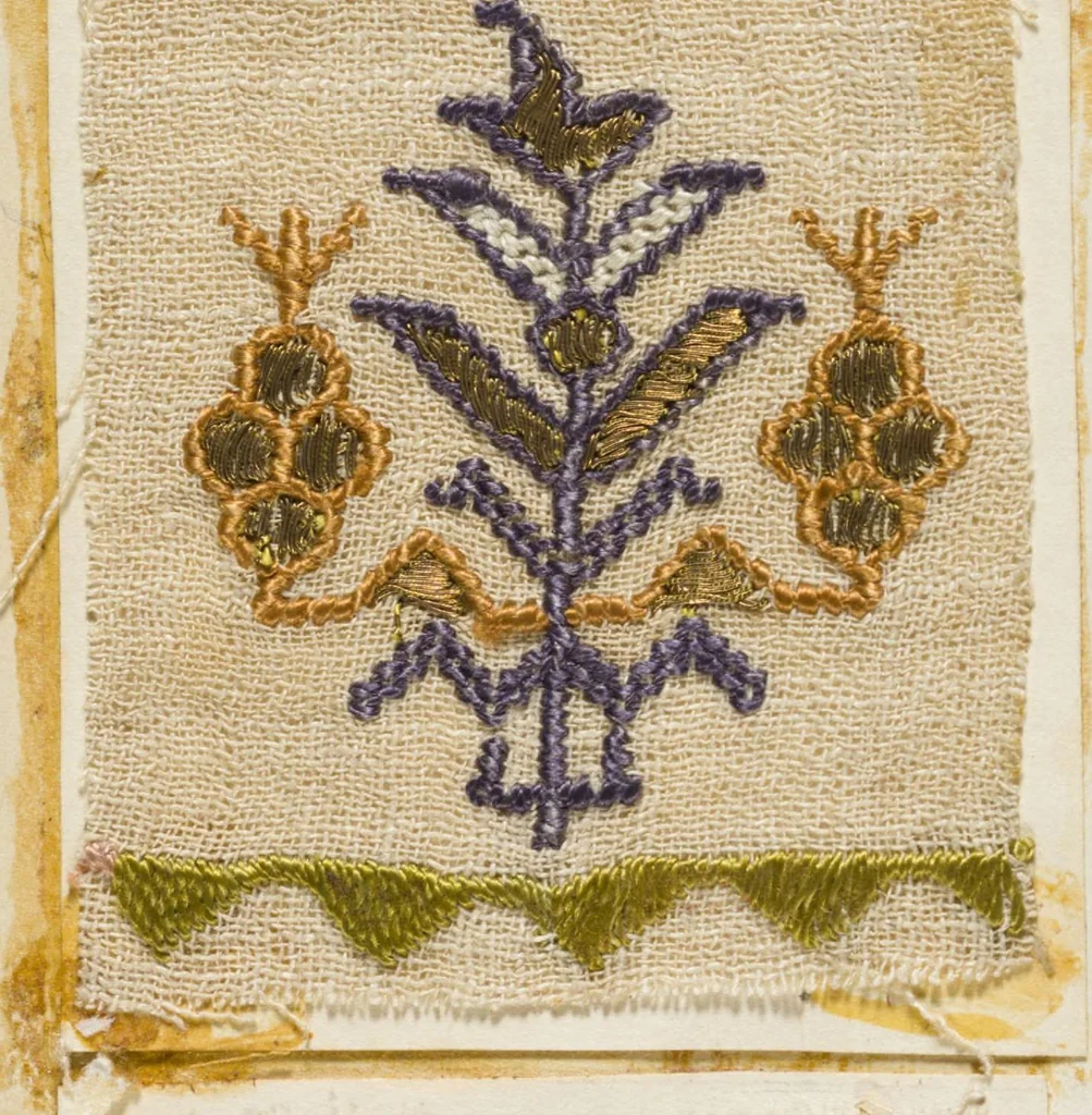 An illustration from [Embroidery sample book], 1800, leaf 31