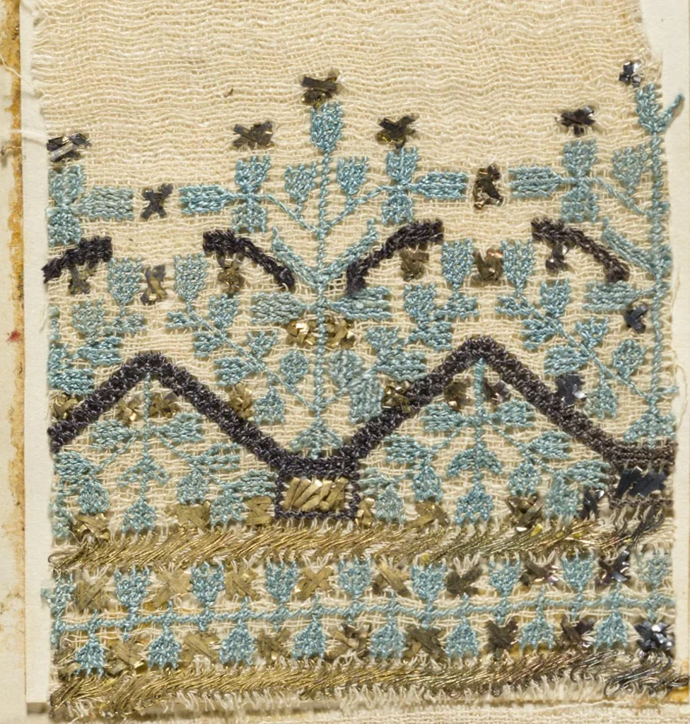 An illustration from [Embroidery sample book], 1800, leaf 31