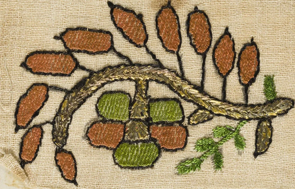 An illustration from [Embroidery sample book], 1800, leaf 32