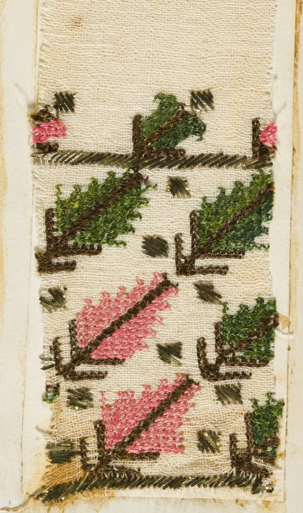 An illustration from [Embroidery sample book], 1800, leaf 6