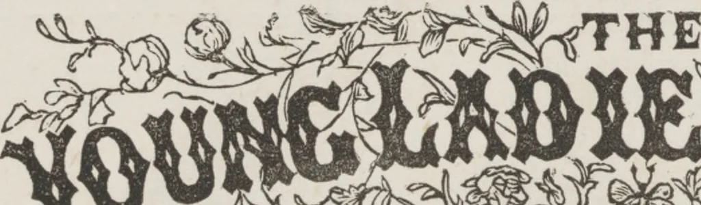 An illustration from Complete guide to the work-table : containing instructions in Berlin work, crochet, drawn-thread work, embroidery, knitting, knotting or macrame, lace, netting, poonah painting, & tatting, with numerous illustrations and coloured designs, 1884, leaf 113