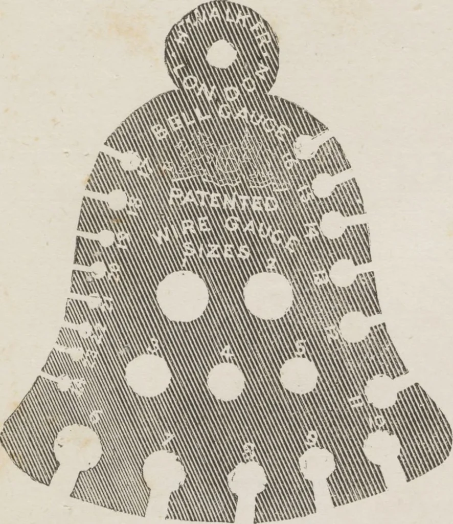 An illustration from Complete guide to the work-table : containing instructions in Berlin work, crochet, drawn-thread work, embroidery, knitting, knotting or macrame, lace, netting, poonah painting, & tatting, with numerous illustrations and coloured designs, 1884, leaf 44