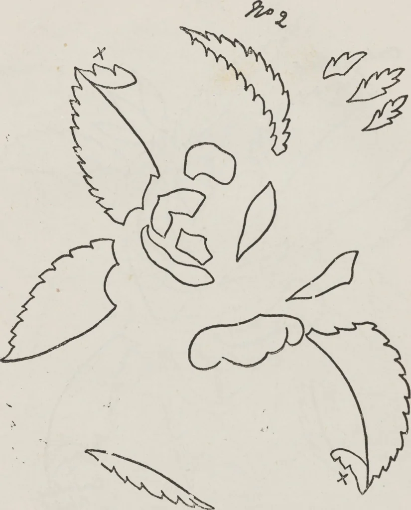 An illustration from Complete guide to the work-table : containing instructions in Berlin work, crochet, drawn-thread work, embroidery, knitting, knotting or macrame, lace, netting, poonah painting, & tatting, with numerous illustrations and coloured designs, 1884, leaf 92