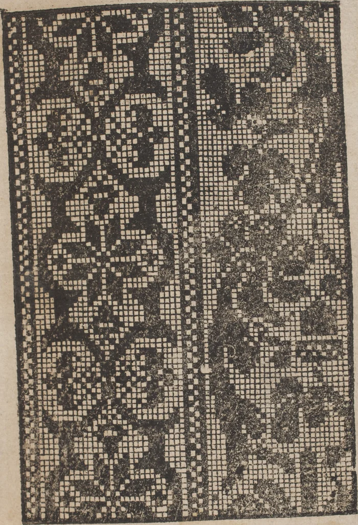 An illustration from Schön newes Modelbuch, von 540. schönen auszerwehlten Künstlichen, so wol Italiänischen, Französischen, Ni-derländischen, Engelländischen, als Teutschen Mödeln, 1622, leaf 130