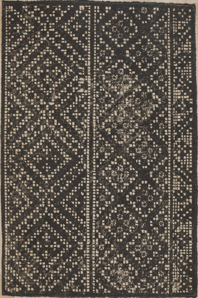 An illustration from Schön newes Modelbuch, von 540. schönen auszerwehlten Künstlichen, so wol Italiänischen, Französischen, Ni-derländischen, Engelländischen, als Teutschen Mödeln, 1622, leaf 134