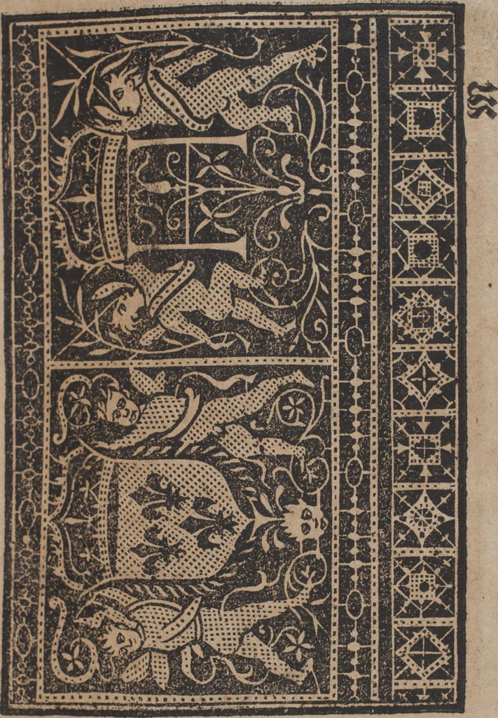 An illustration from Schön newes Modelbuch, von 540. schönen auszerwehlten Künstlichen, so wol Italiänischen, Französischen, Ni-derländischen, Engelländischen, als Teutschen Mödeln, 1622, leaf 162