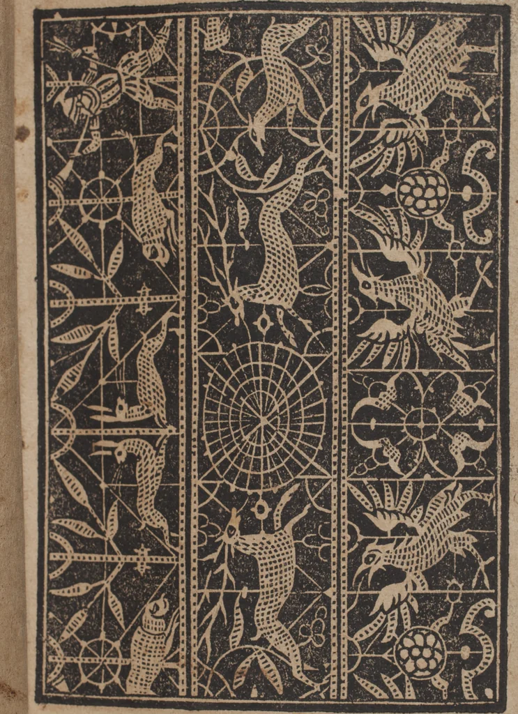 An illustration from Schön newes Modelbuch, von 540. schönen auszerwehlten Künstlichen, so wol Italiänischen, Französischen, Ni-derländischen, Engelländischen, als Teutschen Mödeln, 1622, leaf 166