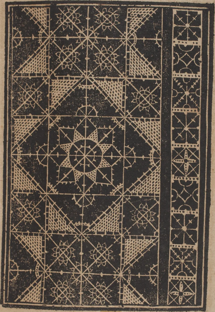 An illustration from Schön newes Modelbuch, von 540. schönen auszerwehlten Künstlichen, so wol Italiänischen, Französischen, Ni-derländischen, Engelländischen, als Teutschen Mödeln, 1622, leaf 172