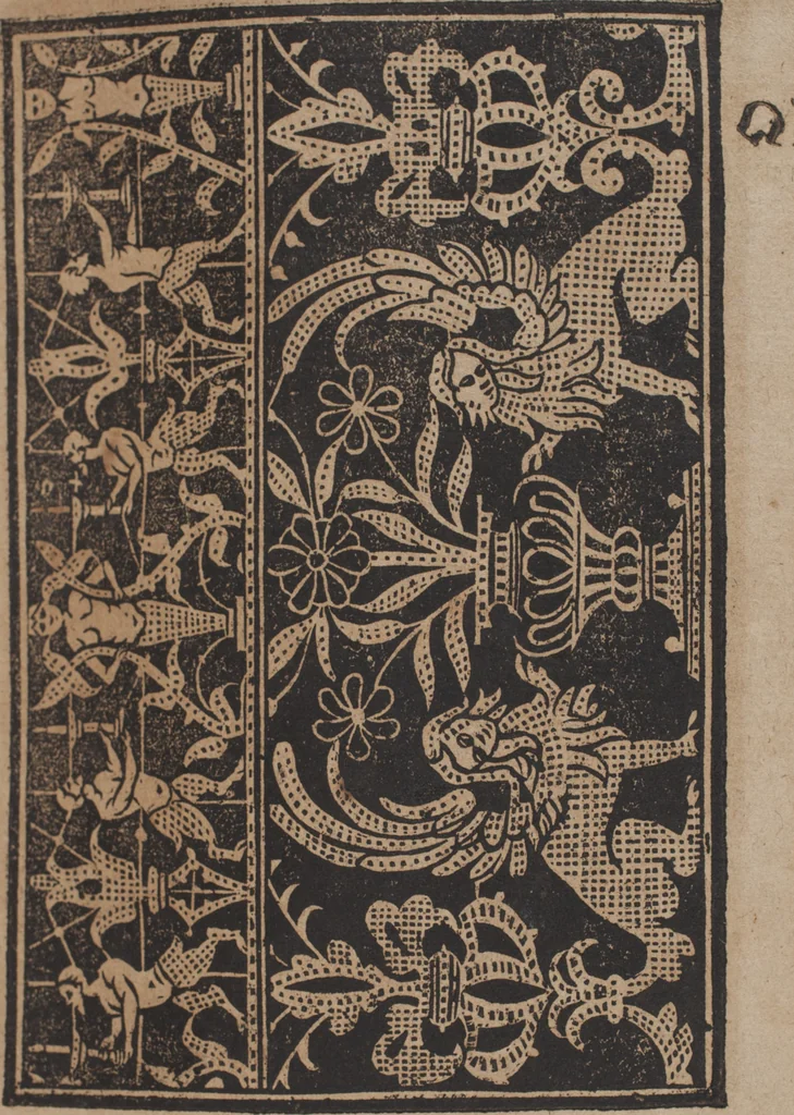 An illustration from Schön newes Modelbuch, von 540. schönen auszerwehlten Künstlichen, so wol Italiänischen, Französischen, Ni-derländischen, Engelländischen, als Teutschen Mödeln, 1622, leaf 194