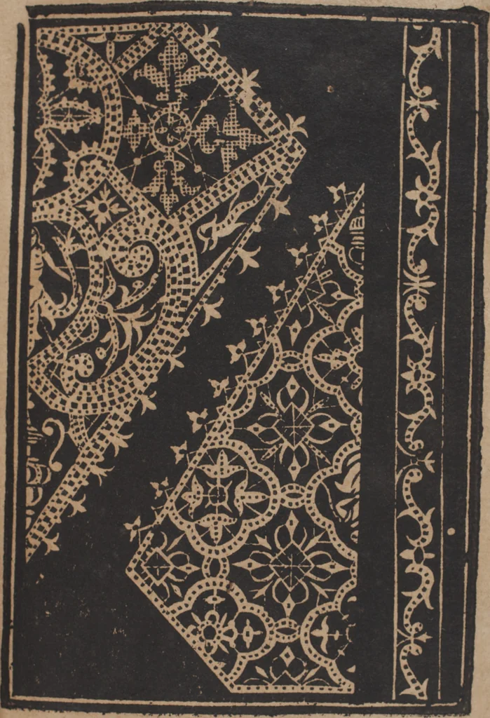 An illustration from Schön newes Modelbuch, von 540. schönen auszerwehlten Künstlichen, so wol Italiänischen, Französischen, Ni-derländischen, Engelländischen, als Teutschen Mödeln, 1622, leaf 204