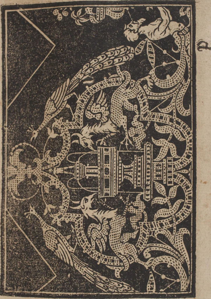 An illustration from Schön newes Modelbuch, von 540. schönen auszerwehlten Künstlichen, so wol Italiänischen, Französischen, Ni-derländischen, Engelländischen, als Teutschen Mödeln, 1622, leaf 210