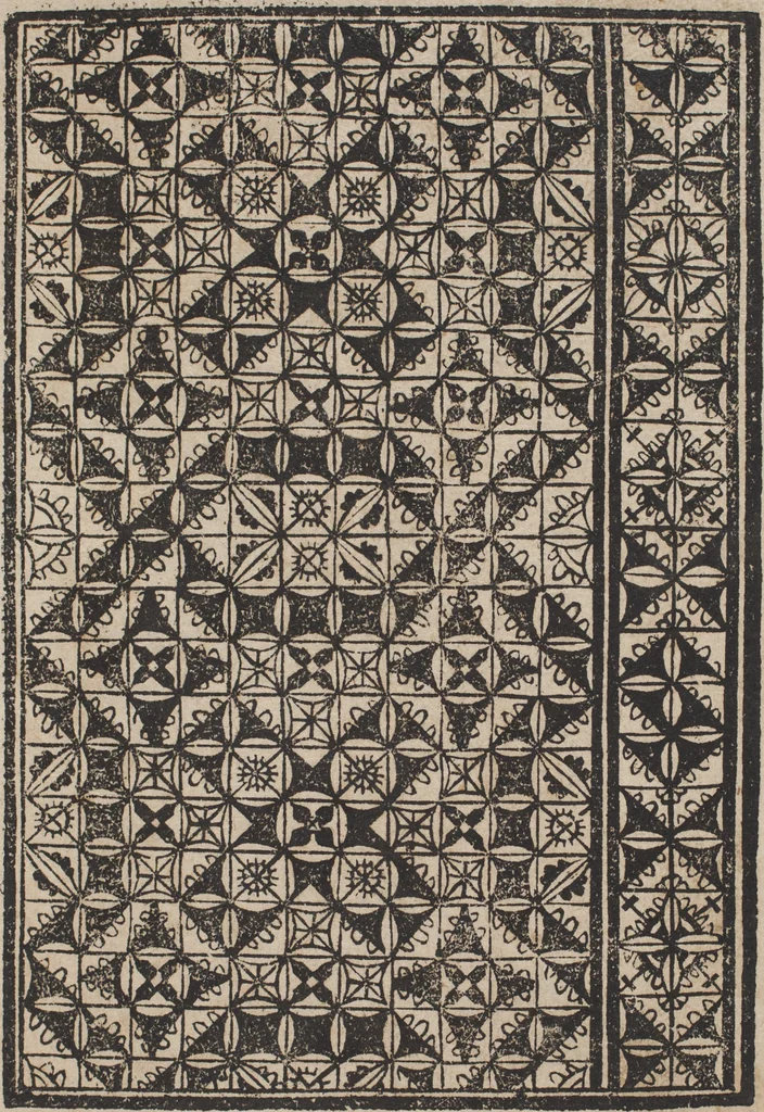 An illustration from Schön newes Modelbuch, von 540. schönen auszerwehlten Künstlichen, so wol Italiänischen, Französischen, Ni-derländischen, Engelländischen, als Teutschen Mödeln, 1622, leaf 24
