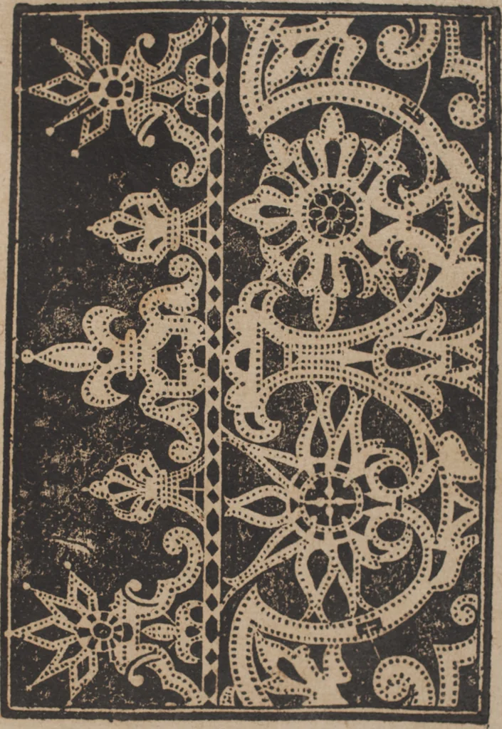 An illustration from Schön newes Modelbuch, von 540. schönen auszerwehlten Künstlichen, so wol Italiänischen, Französischen, Ni-derländischen, Engelländischen, als Teutschen Mödeln, 1622, leaf 240