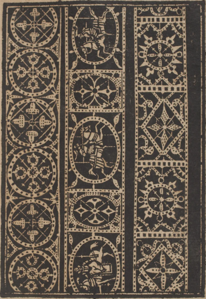 An illustration from Schön newes Modelbuch, von 540. schönen auszerwehlten Künstlichen, so wol Italiänischen, Französischen, Ni-derländischen, Engelländischen, als Teutschen Mödeln, 1622, leaf 260