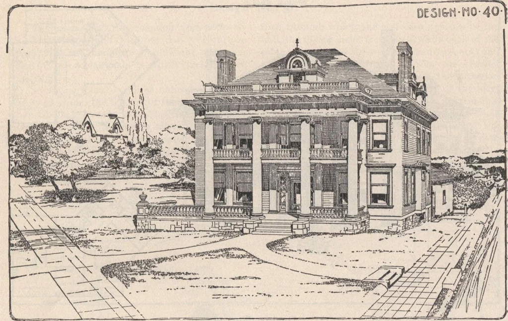 An illustration from Keith's architectural studies, no.8, 1905, leaf 10