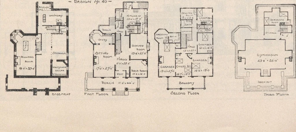 An illustration from Keith's architectural studies, no.8, 1905, leaf 10