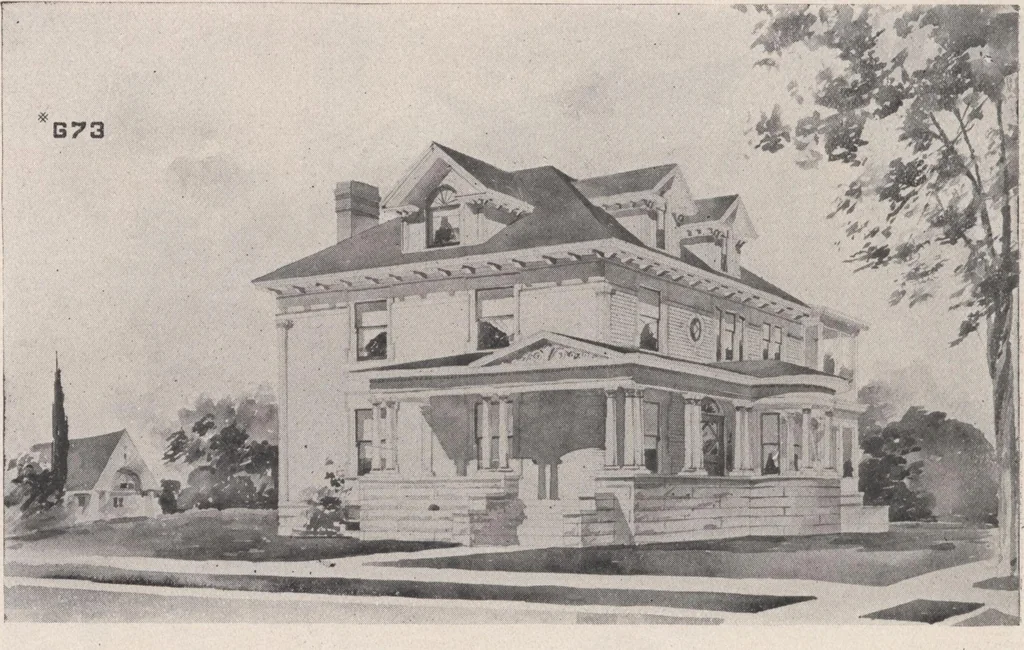 An illustration from Keith's architectural studies, no.8, 1905, leaf 103