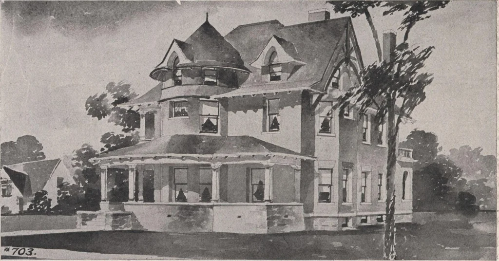An illustration from Keith's architectural studies, no.8, 1905, leaf 109