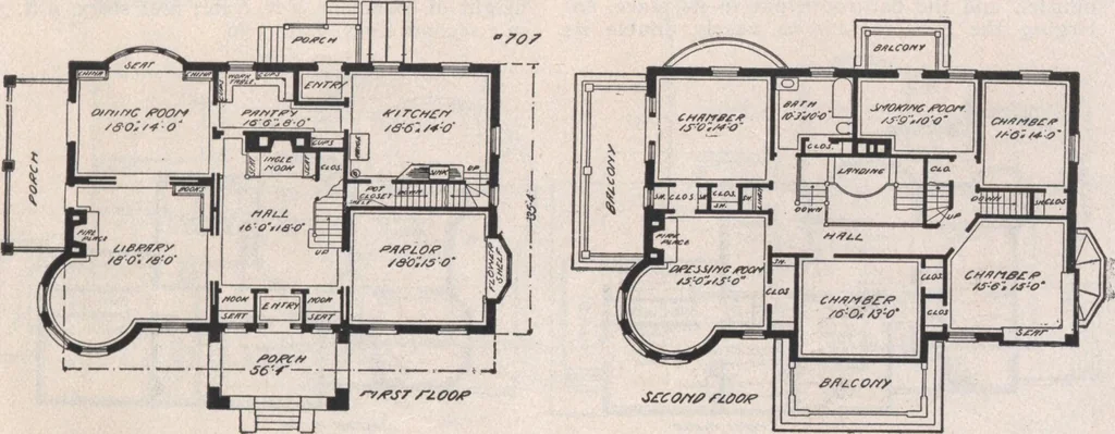 An illustration from Keith's architectural studies, no.8, 1905, leaf 110