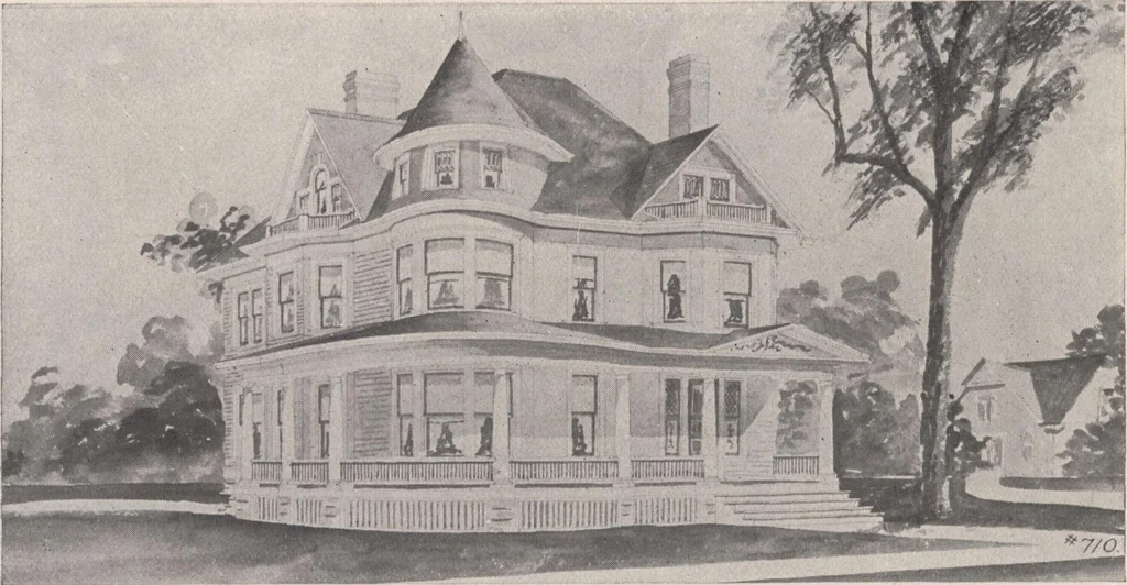 An illustration from Keith's architectural studies, no.8, 1905, leaf 111