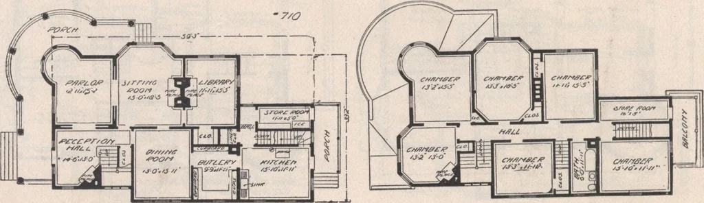 An illustration from Keith's architectural studies, no.8, 1905, leaf 111