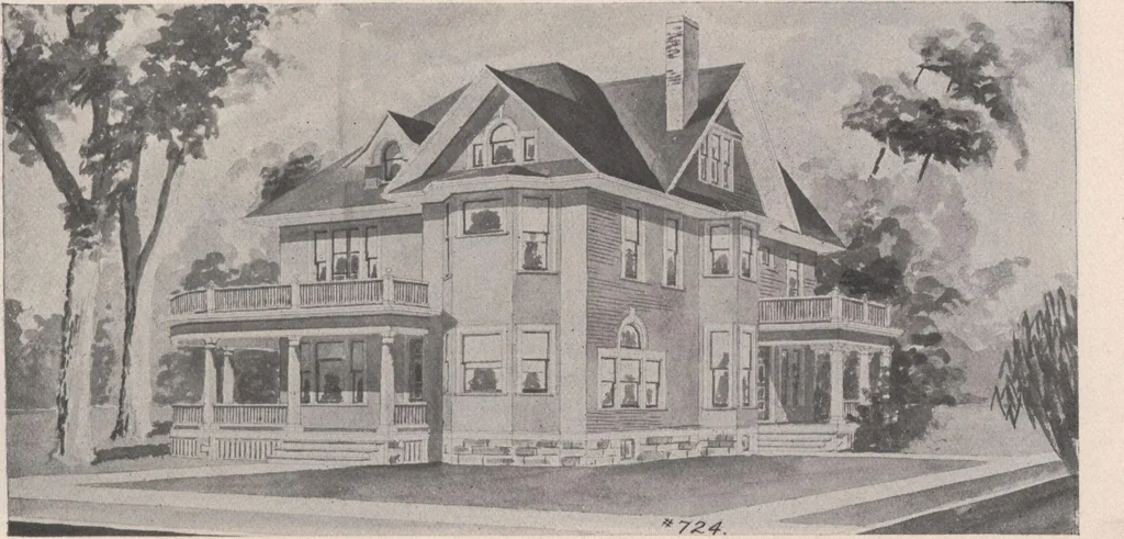 An illustration from Keith's architectural studies, no.8, 1905, leaf 112