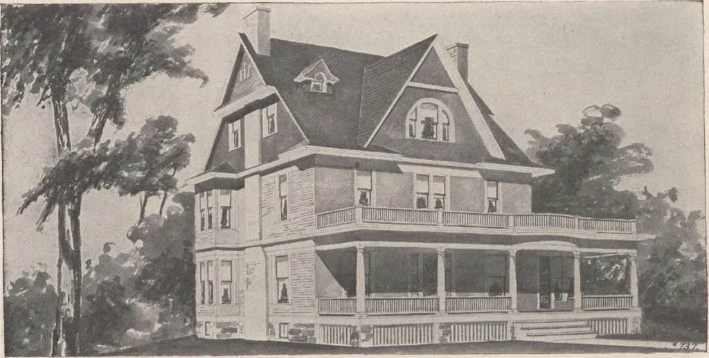 An illustration from Keith's architectural studies, no.8, 1905, leaf 113