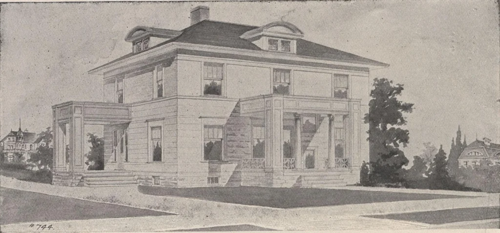 An illustration from Keith's architectural studies, no.8, 1905, leaf 115