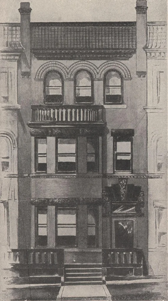 An illustration from Keith's architectural studies, no.8, 1905, leaf 116