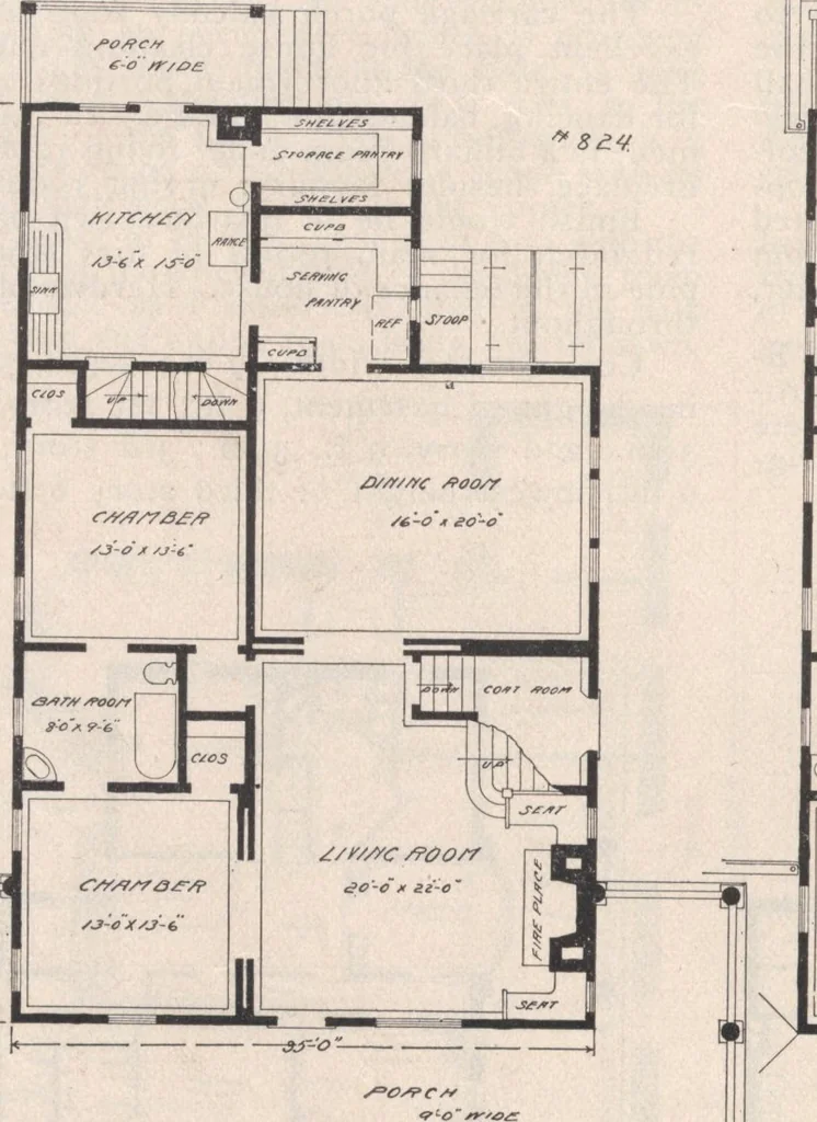 An illustration from Keith's architectural studies, no.8, 1905, leaf 123