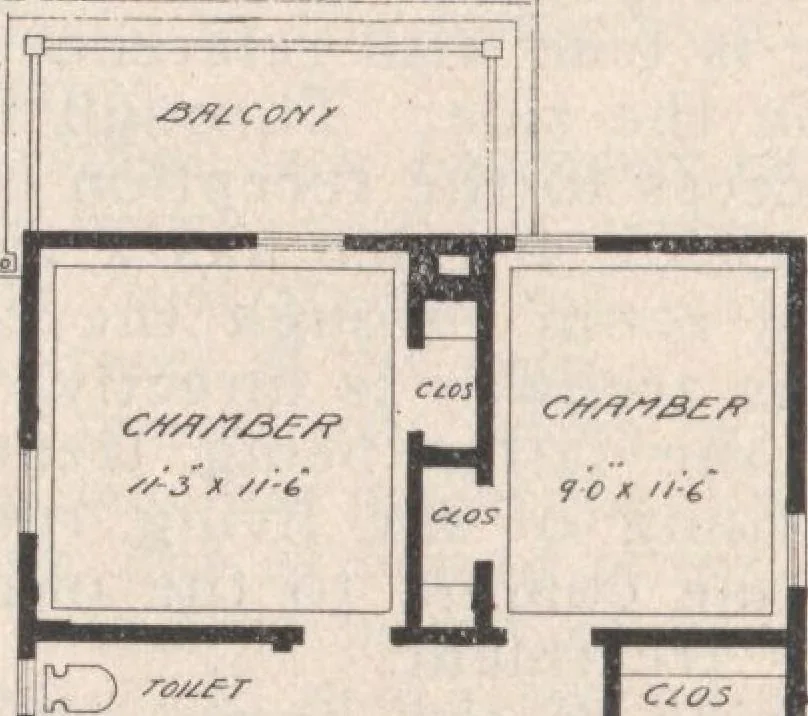 An illustration from Keith's architectural studies, no.8, 1905, leaf 123
