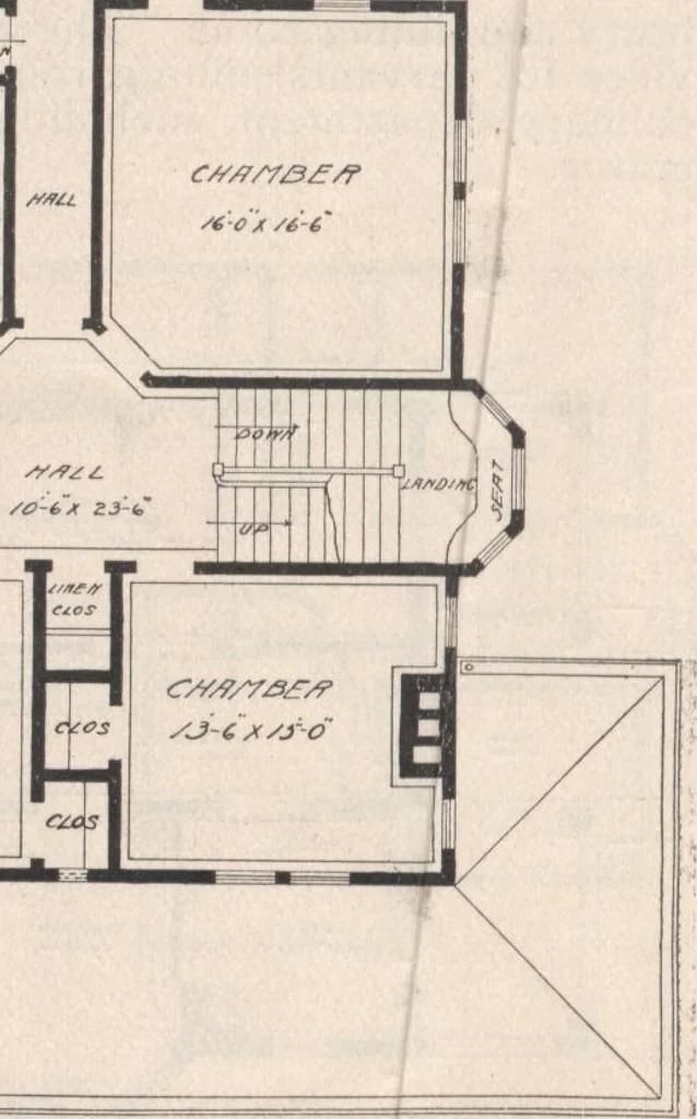 An illustration from Keith's architectural studies, no.8, 1905, leaf 123
