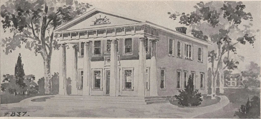 An illustration from Keith's architectural studies, no.8, 1905, leaf 126