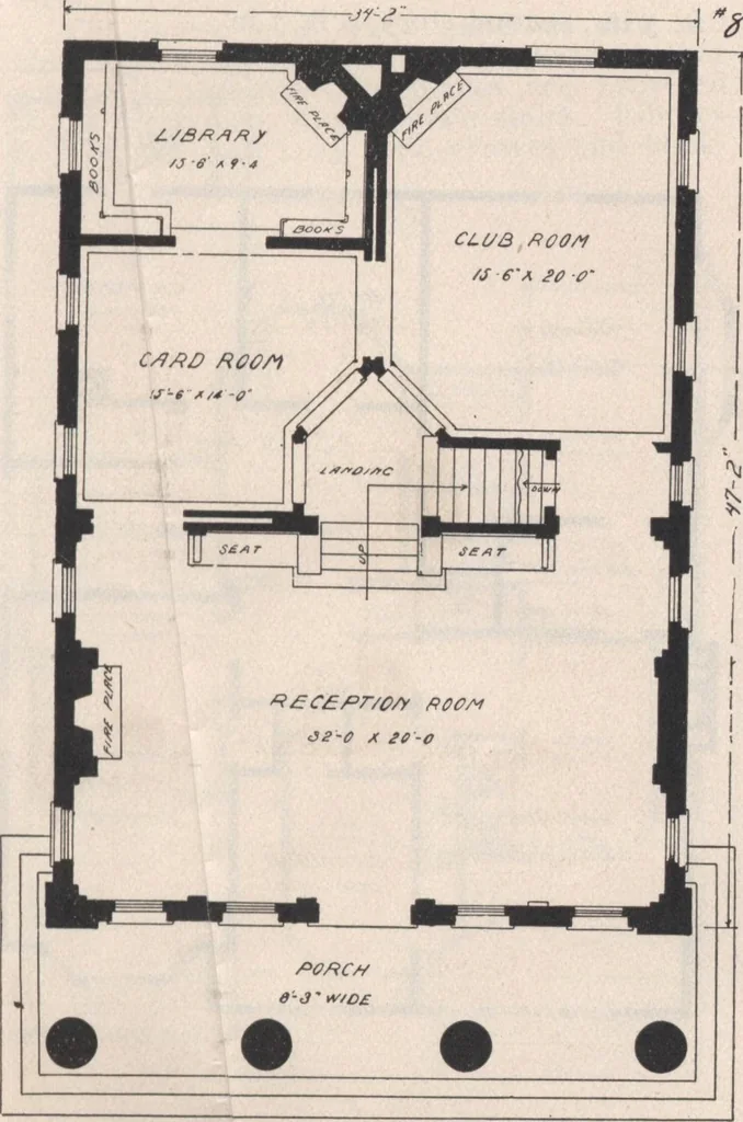 An illustration from Keith's architectural studies, no.8, 1905, leaf 126