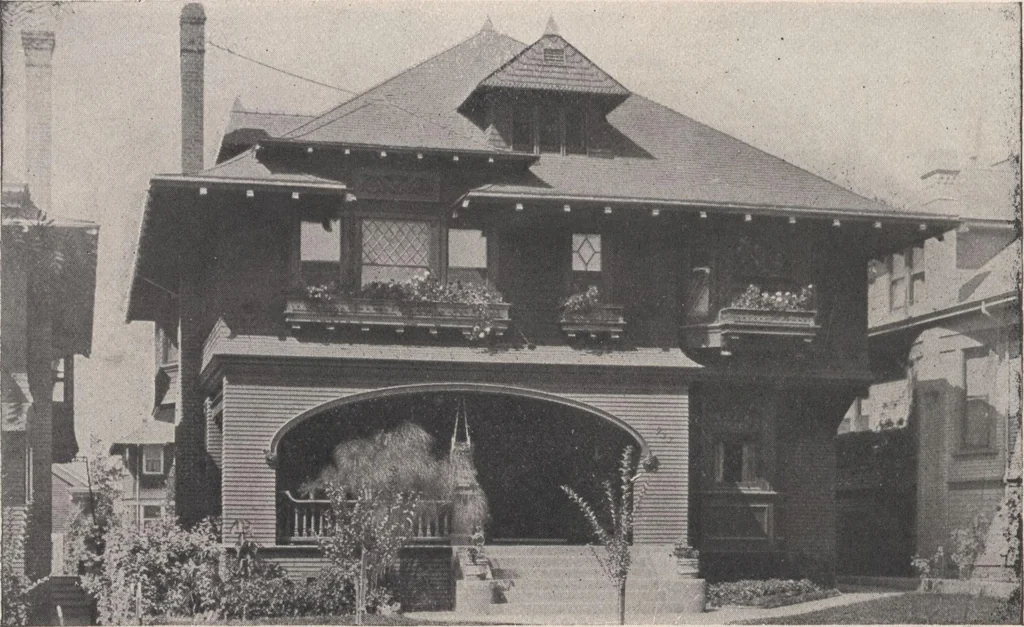 An illustration from Keith's architectural studies, no.8, 1905, leaf 127