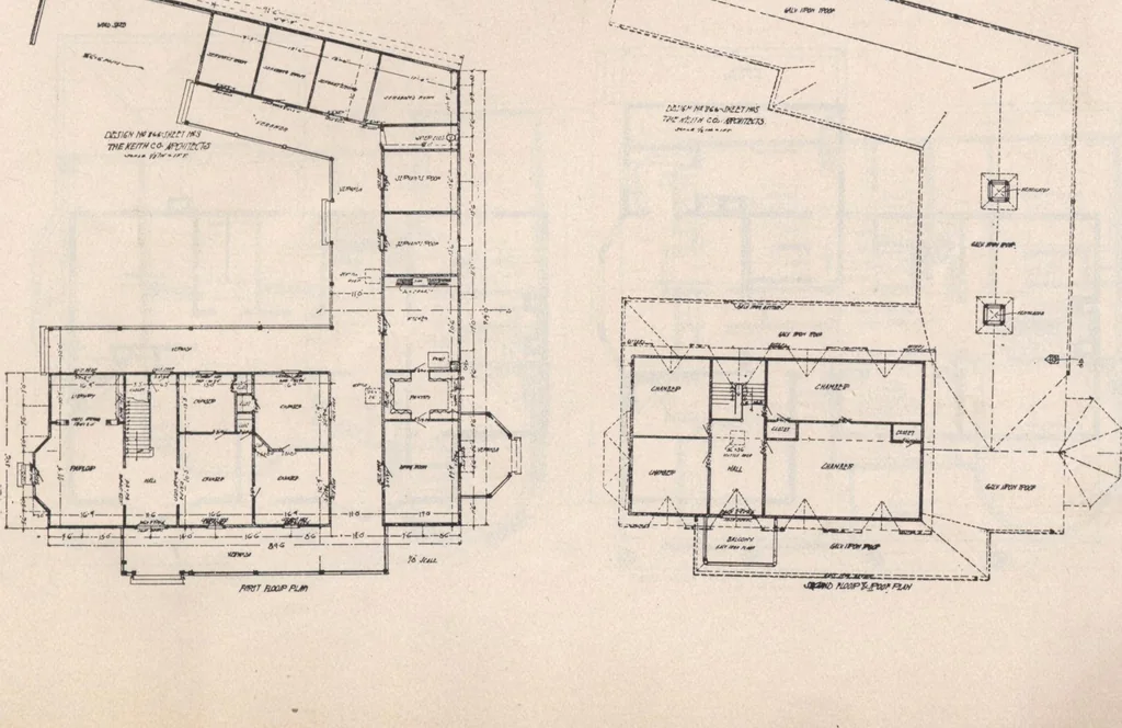 An illustration from Keith's architectural studies, no.8, 1905, leaf 130