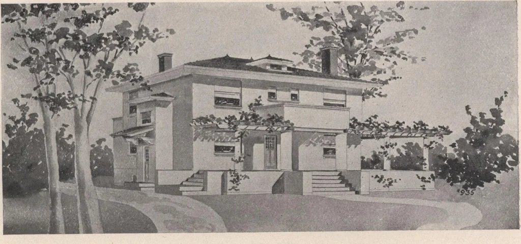 An illustration from Keith's architectural studies, no.8, 1905, leaf 136