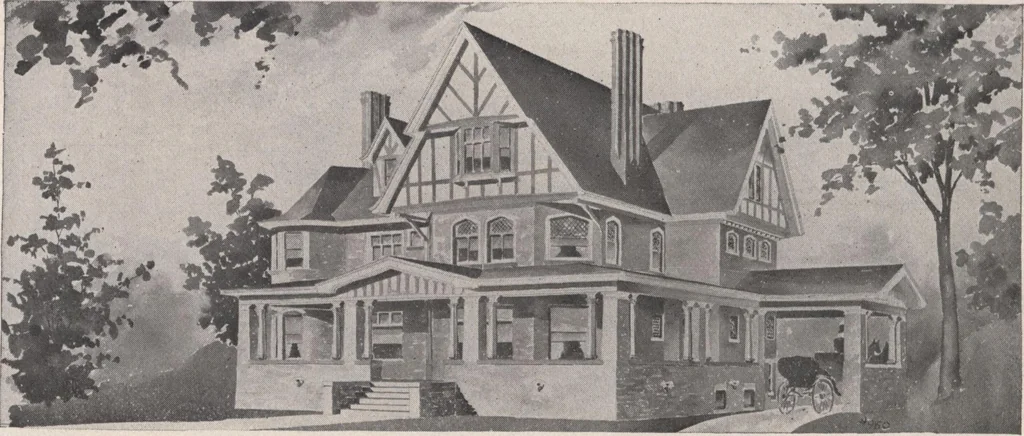 An illustration from Keith's architectural studies, no.8, 1905, leaf 137