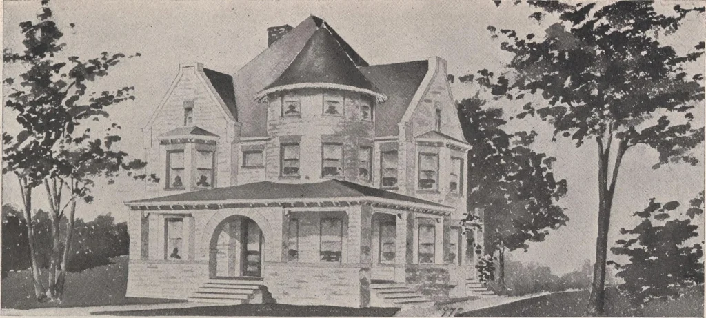 An illustration from Keith's architectural studies, no.8, 1905, leaf 138