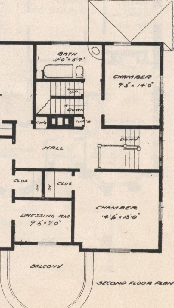 An illustration from Keith's architectural studies, no.8, 1905, leaf 139