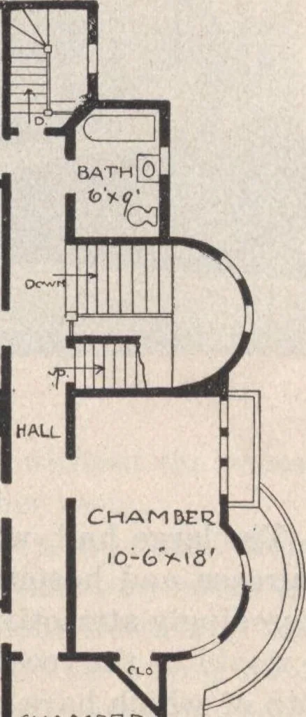 An illustration from Keith's architectural studies, no.8, 1905, leaf 14