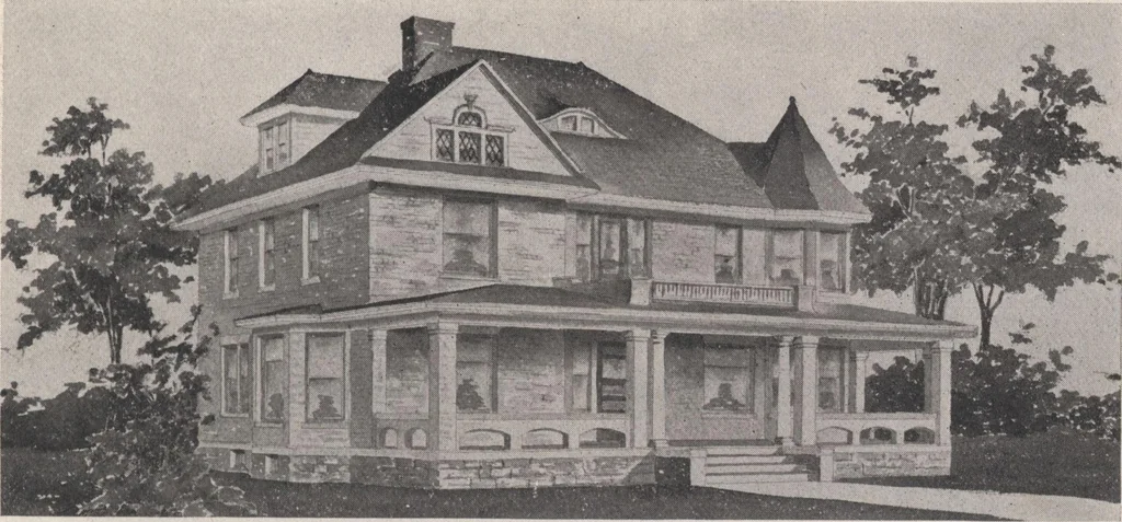 An illustration from Keith's architectural studies, no.8, 1905, leaf 140
