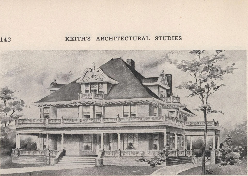 An illustration from Keith's architectural studies, no.8, 1905, leaf 141