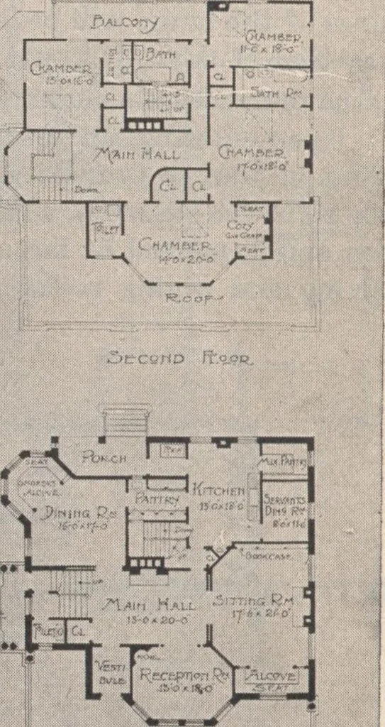 An illustration from Keith's architectural studies, no.8, 1905, leaf 15