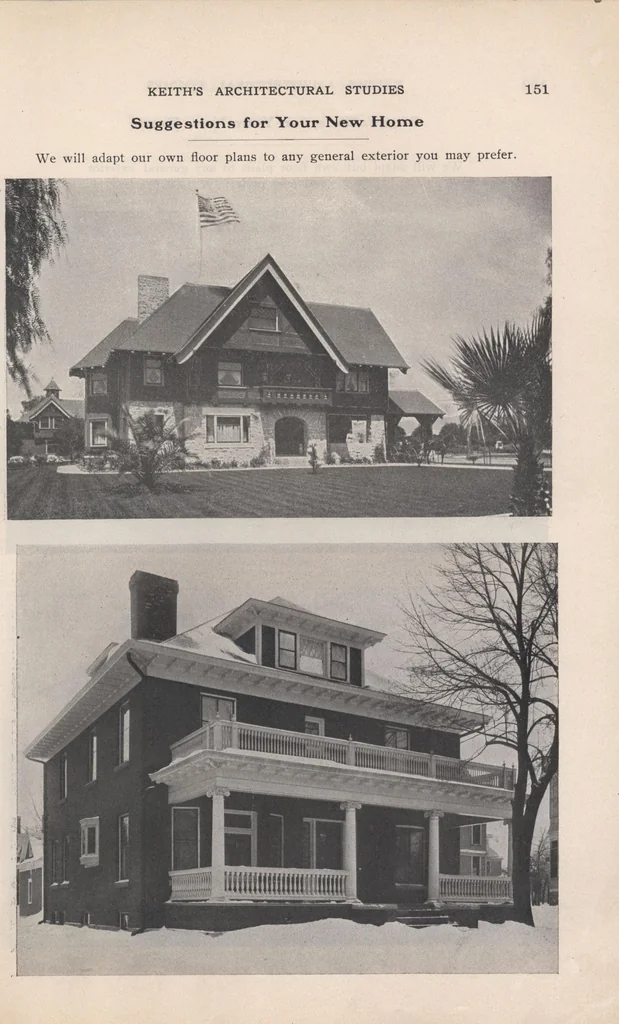 An illustration from Keith's architectural studies, no.8, 1905, leaf 150
