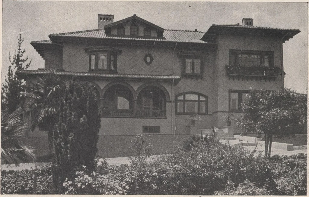 An illustration from Keith's architectural studies, no.8, 1905, leaf 155