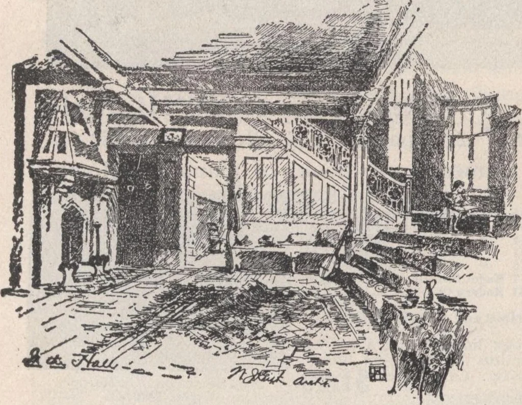 An illustration from Keith's architectural studies, no.8, 1905, leaf 157