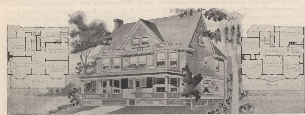 An illustration from Keith's architectural studies, no.8, 1905, leaf 16