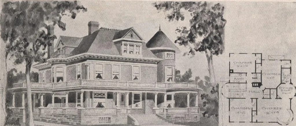 An illustration from Keith's architectural studies, no.8, 1905, leaf 18