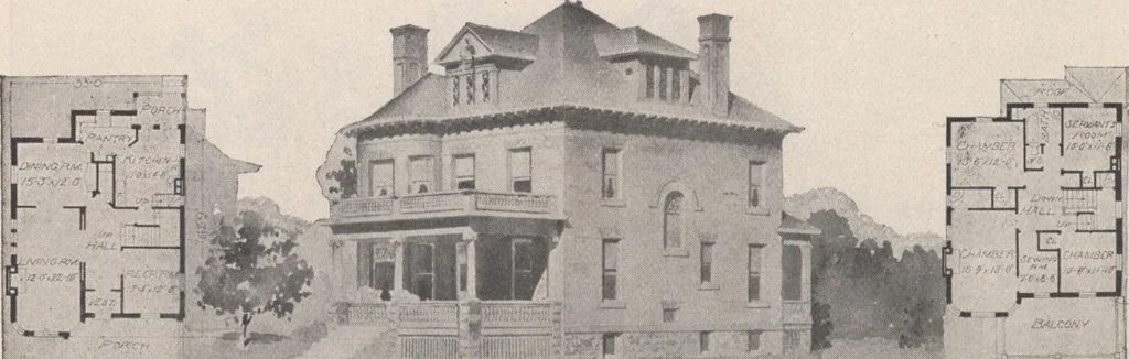 An illustration from Keith's architectural studies, no.8, 1905, leaf 19
